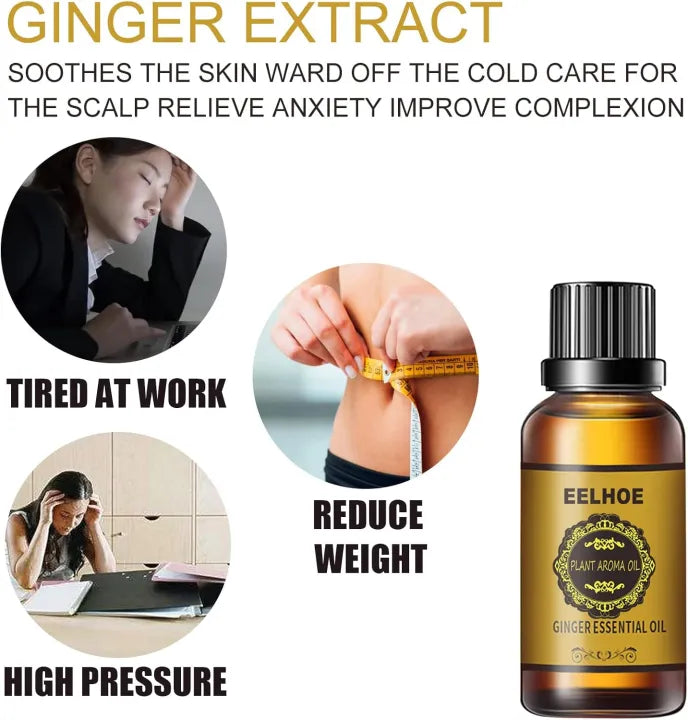 Organic Lymphatic Support Extract Drops – Abdominal Drainage Ginger Oil