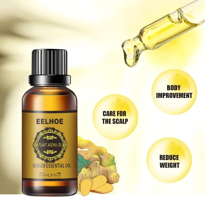 Organic Lymphatic Support Extract Drops – Abdominal Drainage Ginger Oil