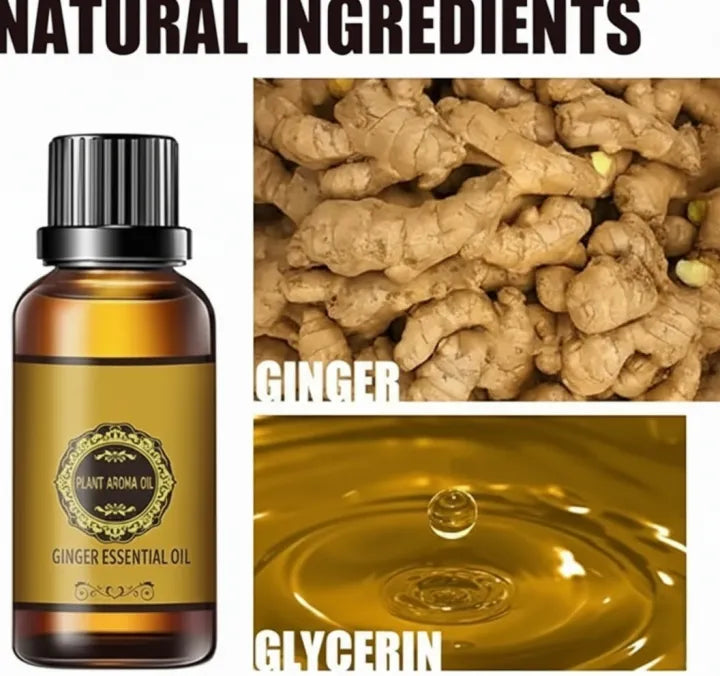 Organic Lymphatic Support Extract Drops – Abdominal Drainage Ginger Oil