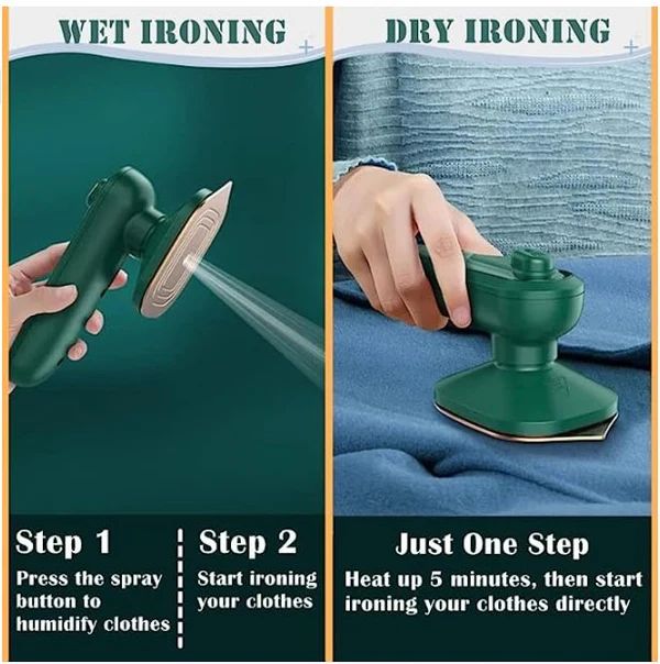 Portable 2-in-1 Steam Iron – Smart Ironing Anytime, Anywhere